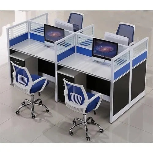 Modular Partition 4 Seater Cubicles Workstation