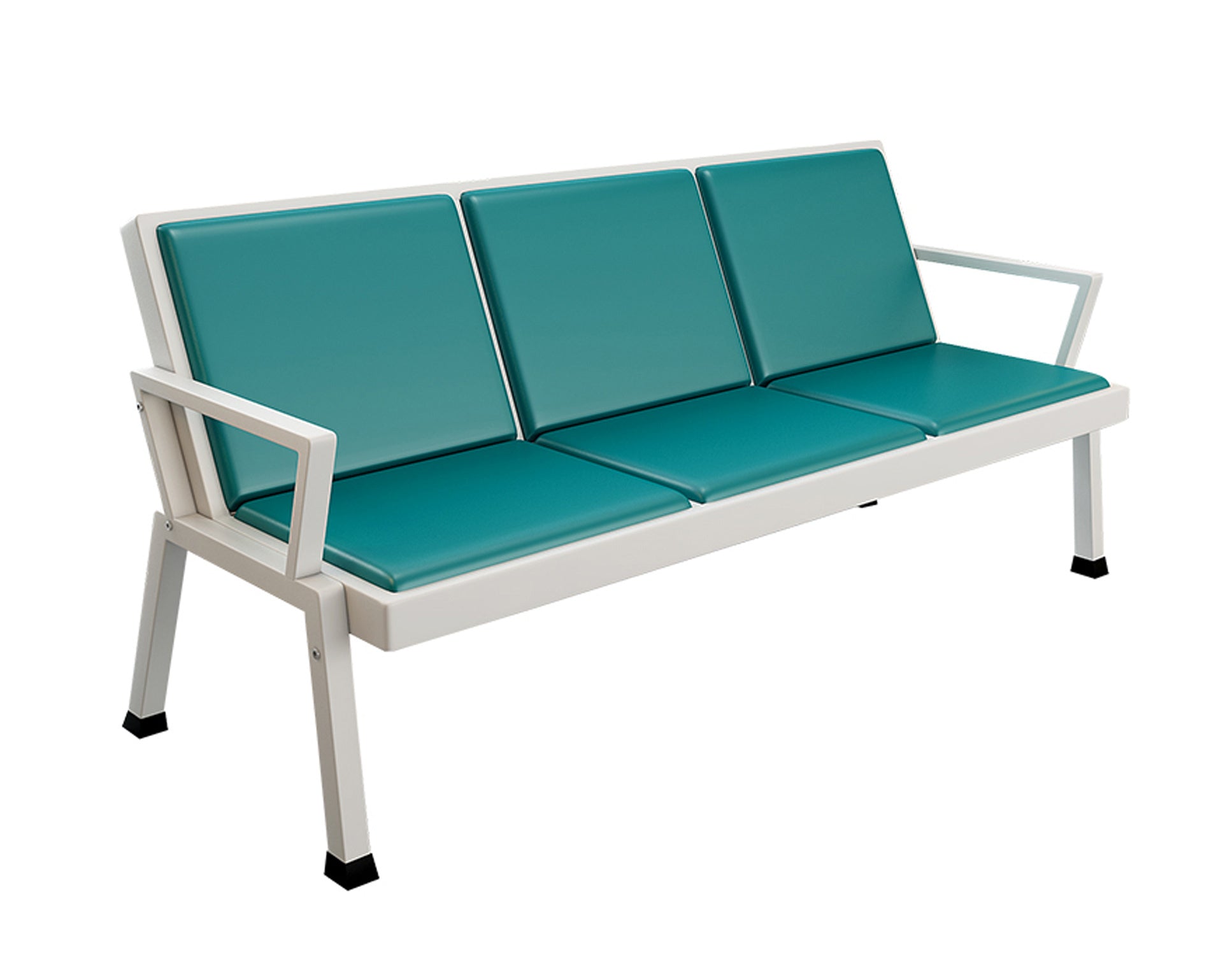 3 Seater Reception Metal Bench | HOG furniture online marketplace