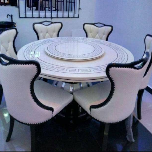 6 Seater Round Dining Table Set  Order Now @HOG. 