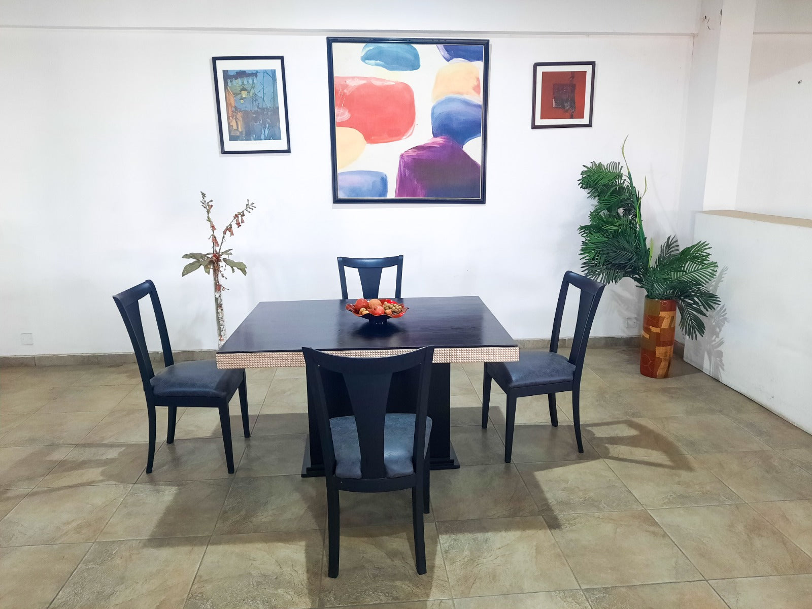 Wood Top Dining Set ( Black ) Home Office Garden | HOG-HomeOfficeGarden | online marketplace