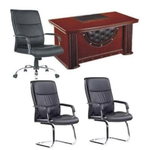 1-4-meter-executive-table-107-swivel-leather-chair-and-2-visitors-15455847022689  498 × 498px Home Office Garden | HOG-HomeOfficeGarden | HOG-Home.Office.Garden