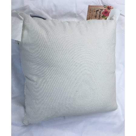 Primrose Vintage Hand-embroidered Beaded Decorative Throw Pillow