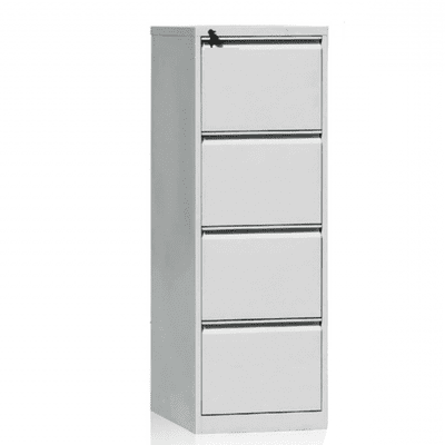 4 Drawer Metal Filing Cabinet-FC-D4F Home Office Garden | HOG-HomeOfficeGarden | HOG-Home.Office.Garden