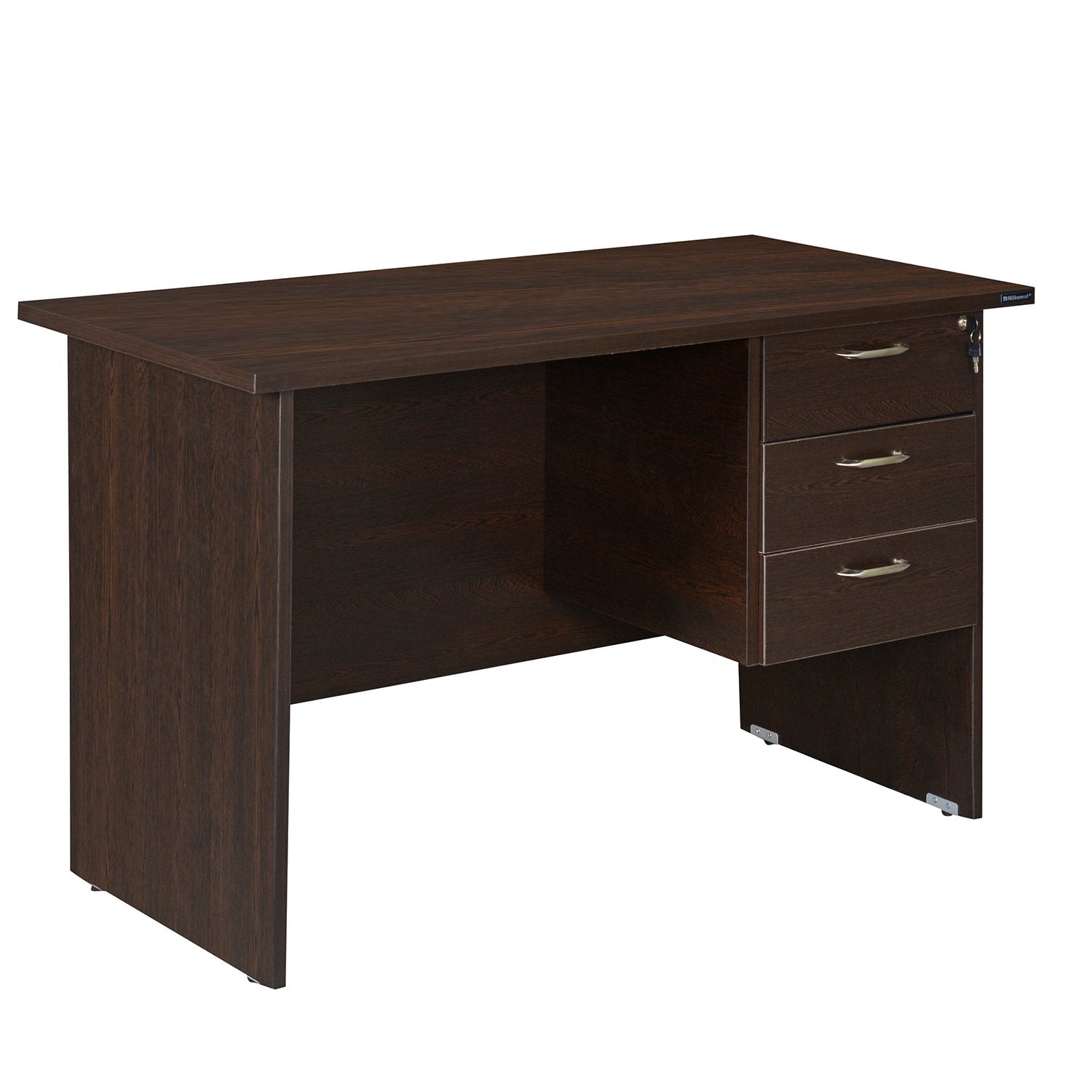 4 feet Office Table with 3 Drawers-Wenge Home Office Garden | HOG-HomeOfficeGarden | HOG-Home.Office.Garden