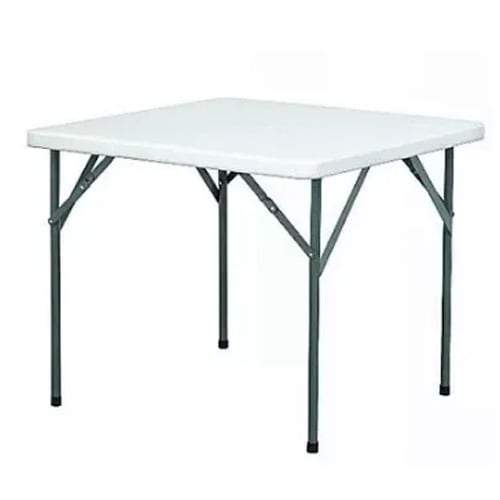 4 Seater Square Plastic Folding Table Home Office Garden | HOG-HomeOfficeGarden | HOG-Home.Office.Garden