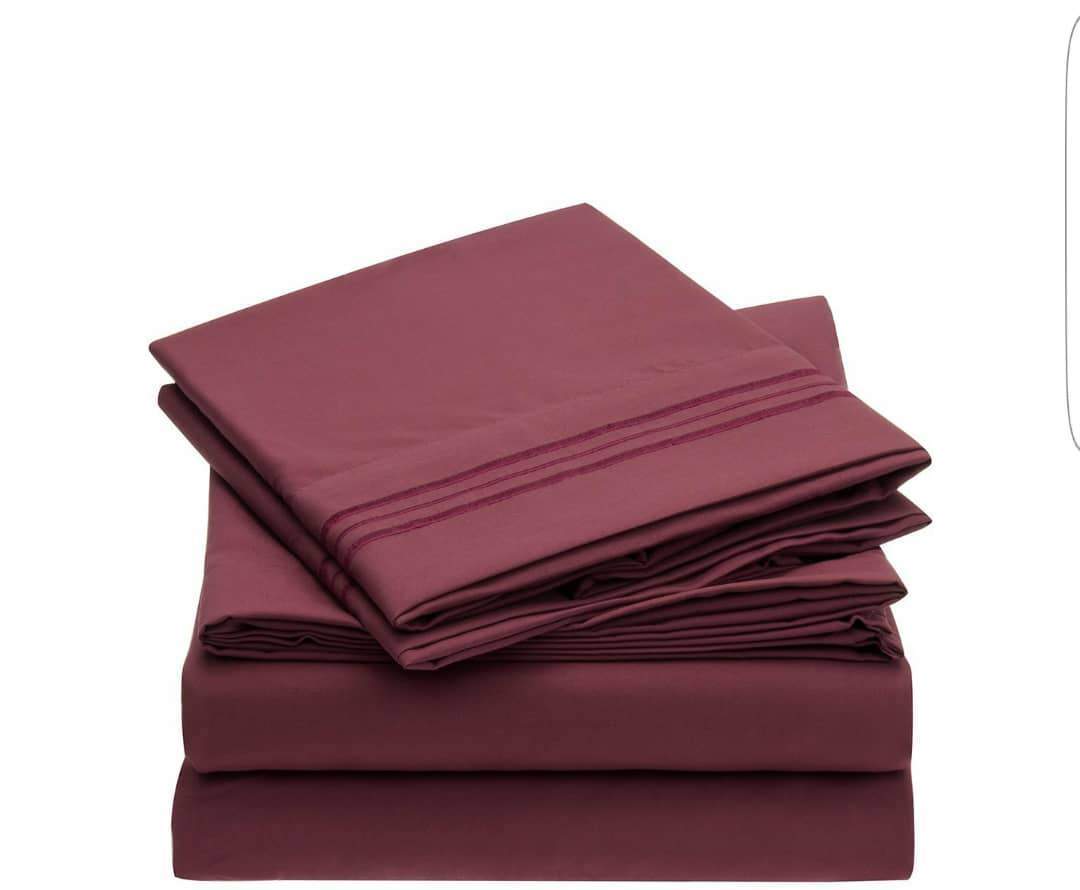 6 set duvet covers with 4 pillowcases-Burgundy Home Office Garden | HOG-HomeOfficeGarden | online marketplace