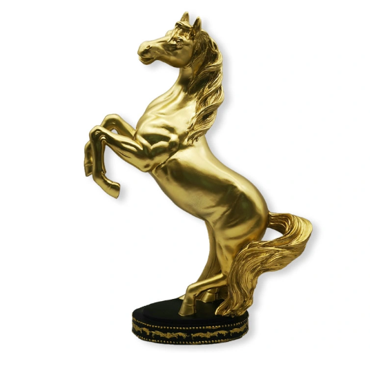 Gold Plated Horse Statue | HOG-Home. Office. garden online marketplace