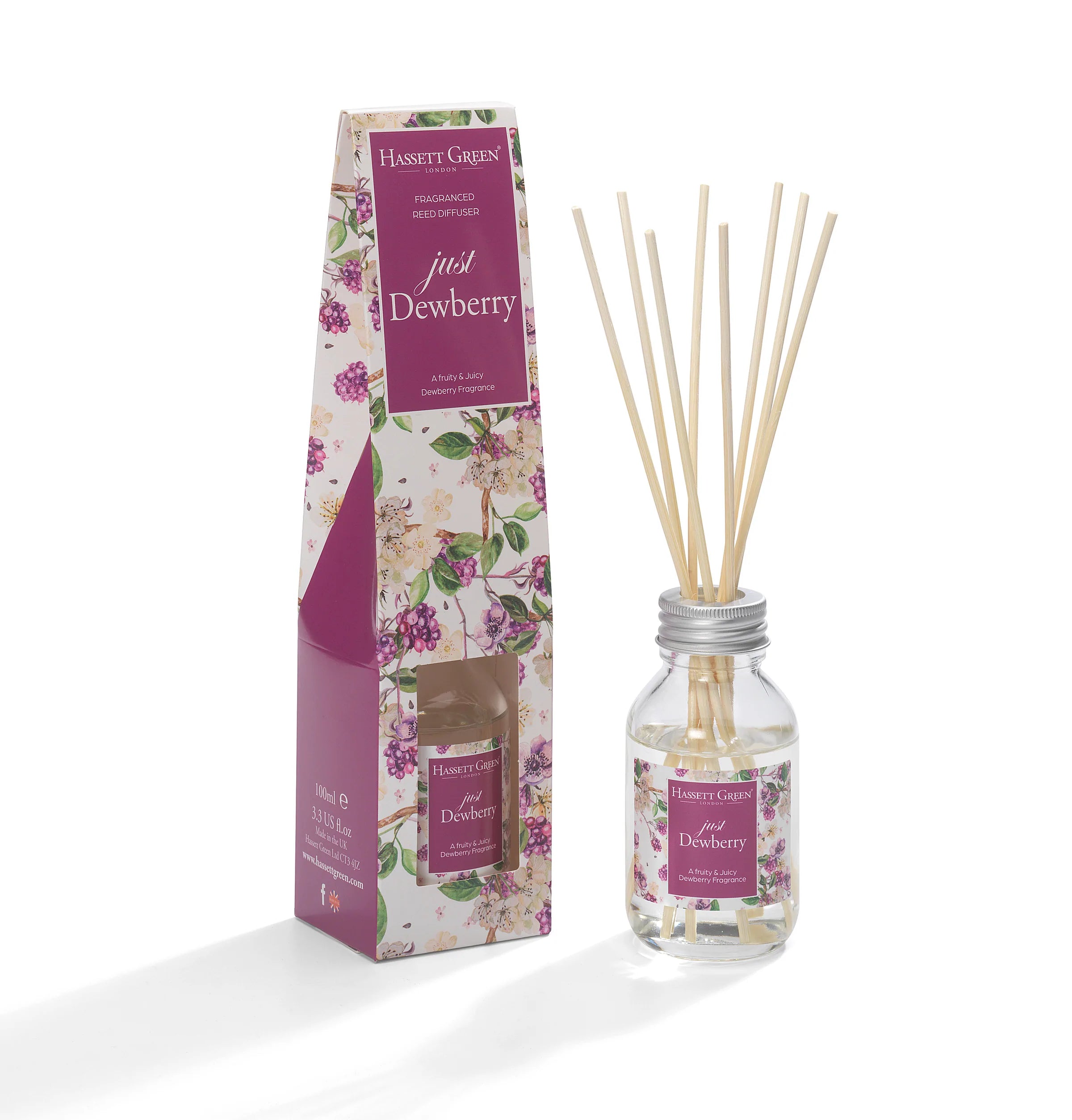 Hassett Green Just Dewberry - Fragrance Reed Diffuser 100ml