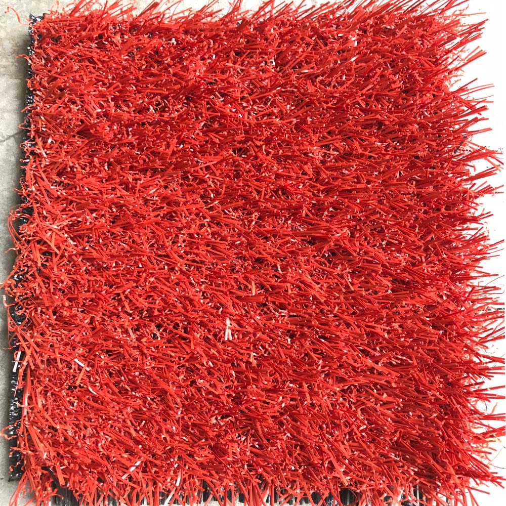25mm Red Artificial Grass
