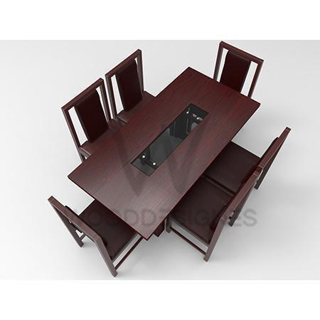 alvar-pad-series-6-seater-dining-red-brown-656419651604  HomeOficeGarden HomeOffice Garden | HOG-HomeOfficeGarden | HOG