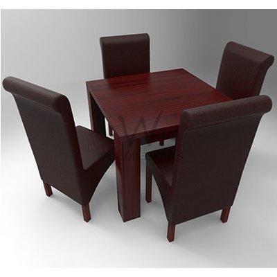 amon-deluxe-series-4-seater-dining-set-red-brown-30418475092   HomeOfficeGarden Home Office Garden | HOG-HomeOfficeGarden | HOG