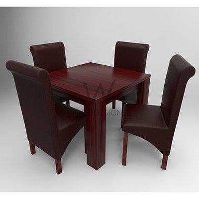 amon-deluxe-series-4-seater-dining-set-red-brown-30418476628 HomeOfficeGarden Home Office Garden | HOG-HomeOfficeGarden | HOG