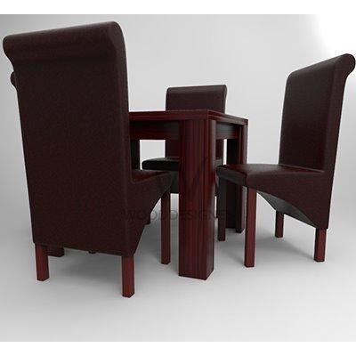 amon-deluxe-series-4-seater-dining-set-red-brown-30418478228 HomeOfficeGarden Home Office Garden | HOG-HomeOfficeGarden | HOG