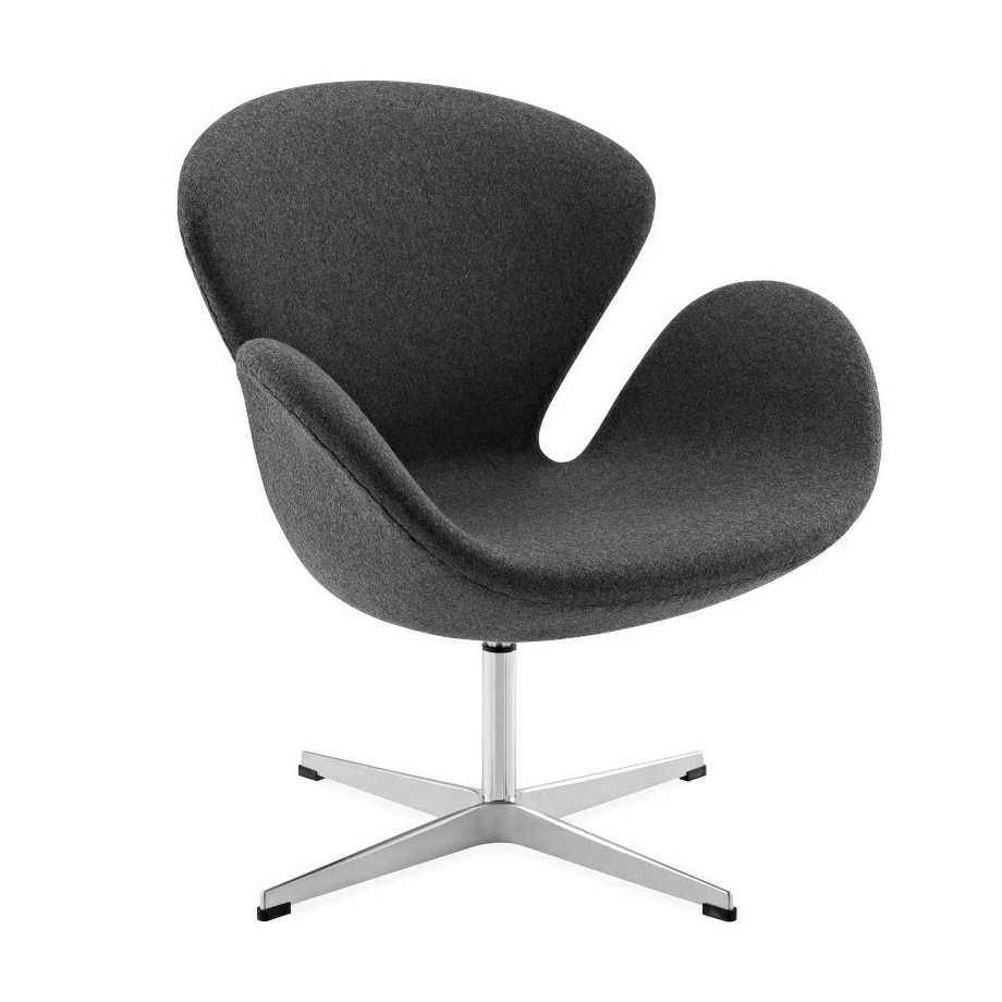 Arne Jacobsen Swan Lounge Arm Chair- Black Home Office Garden | HOG-HomeOfficeGarden | online marketplace