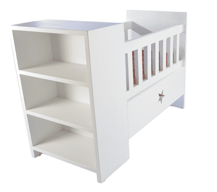 Baby Cot with Storage-White Home Office Garden | HOG-HomeOfficeGarden | online marketplace