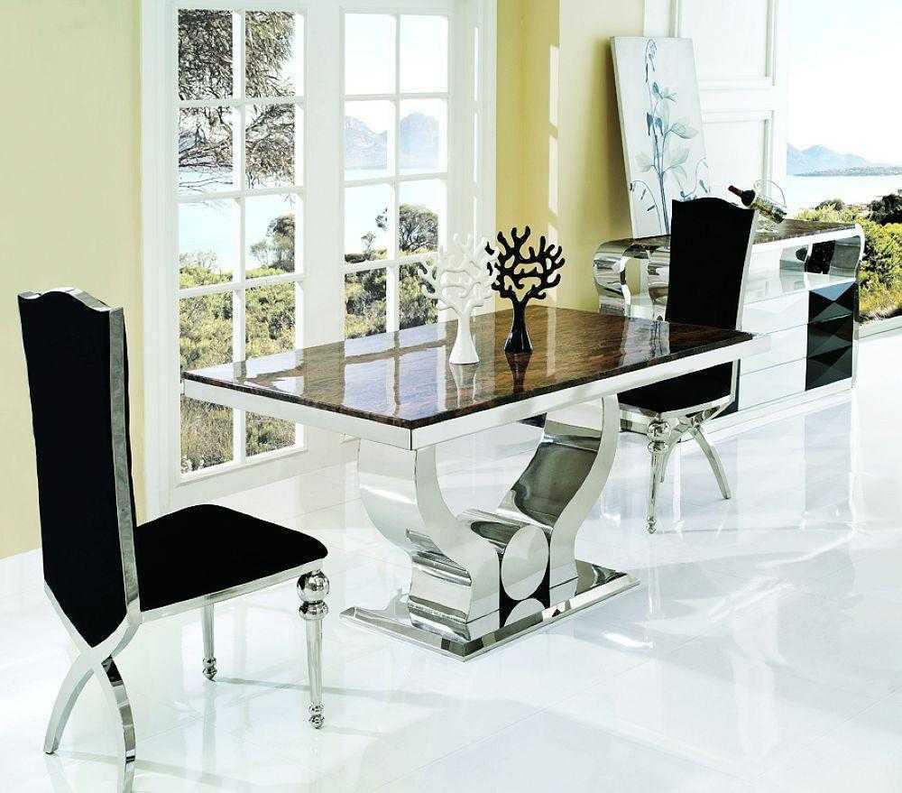 Bartino Marble Dining Table set with 4 chairs-MX006 Home Office Garden | HOG-HomeOfficeGarden | online marketplace