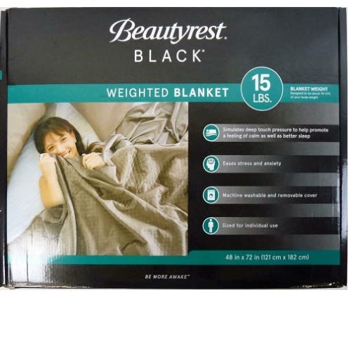 Beauty rest Black Weighted Blanket- Beige Home Office Garden | HOG-HomeOfficeGarden | online marketplace