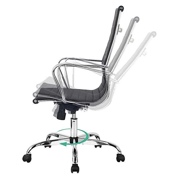 Blaze Black & Chrome High Back Executive Office Chair-LK248A