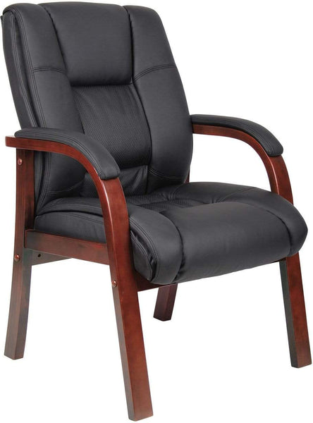 Boss Mid Back Wood Finished Guest Chair HOG-Home, Office, Garden online marketplace