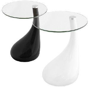 Contemporary Side Table - Black + White