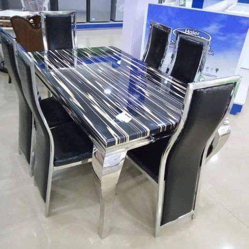 Dining Marble Table With 6 Sitting Chairs Home Office Garden | HOG-HomeOfficeGarden | online marketplace