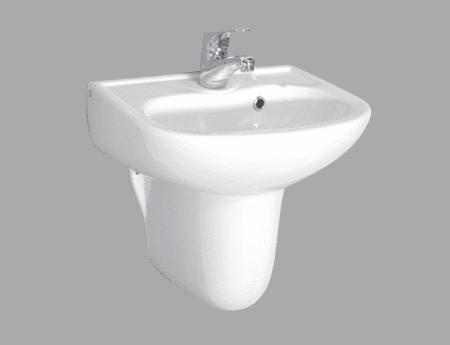 DL Wash Hand basin with semi pedestal