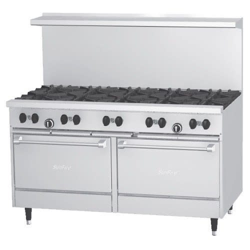 Garland Sunfire 10 Burner Gas Range With Double Oven