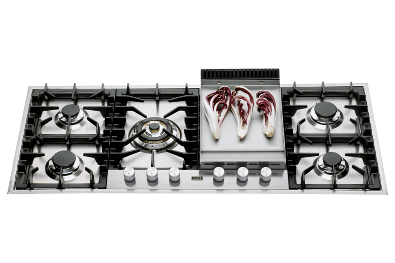 ILve HP125FC 120cm Roma Gas Hob - 5 Burners and Fry Top