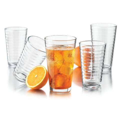 Libbey Hoops Tumbler And Rocks Glass Set - 16-piece
