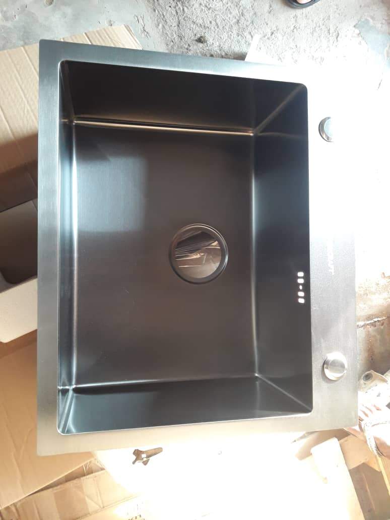 KITCHENCRAFT Hand Made Nano black Sink-Single Bowl