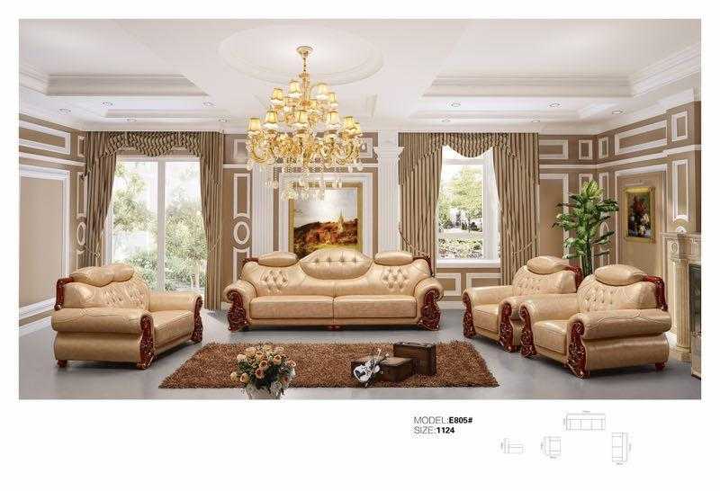 Kloe Leather Sofa Set-E805