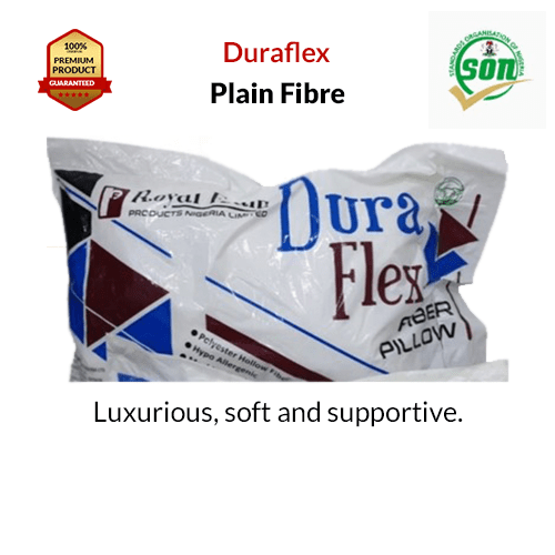 Royal Duraflex Fibre Pillow - 800Grms-Plain(Lagos Only)